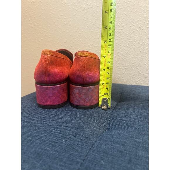 House of Holland Iridescent Rainbow Platform Loafers Women’s Size 6.5 / 37 - Picture 8 of 9